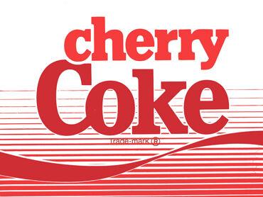 retro cherry coke label