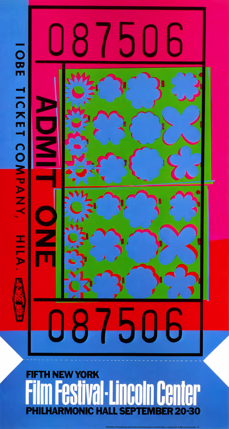 andy warhol’s poster for the 1967 new york film festival